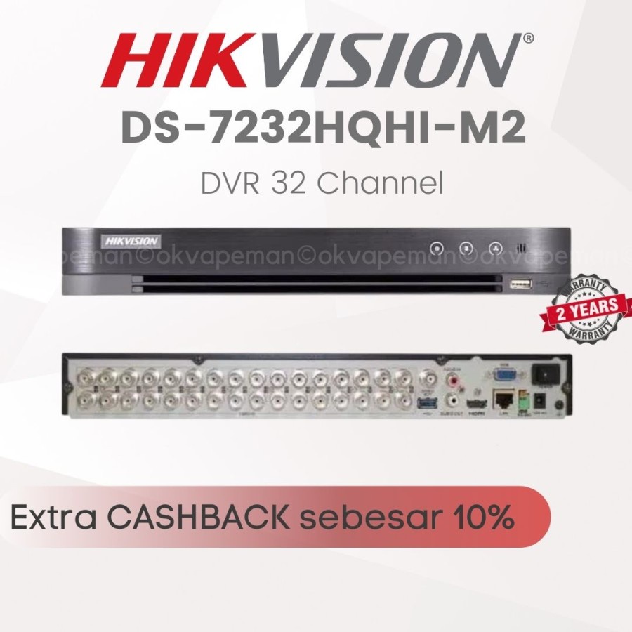 Dvr Gravador HikVision fhd 32 Canais - iDS-7232HQHI-M2/S