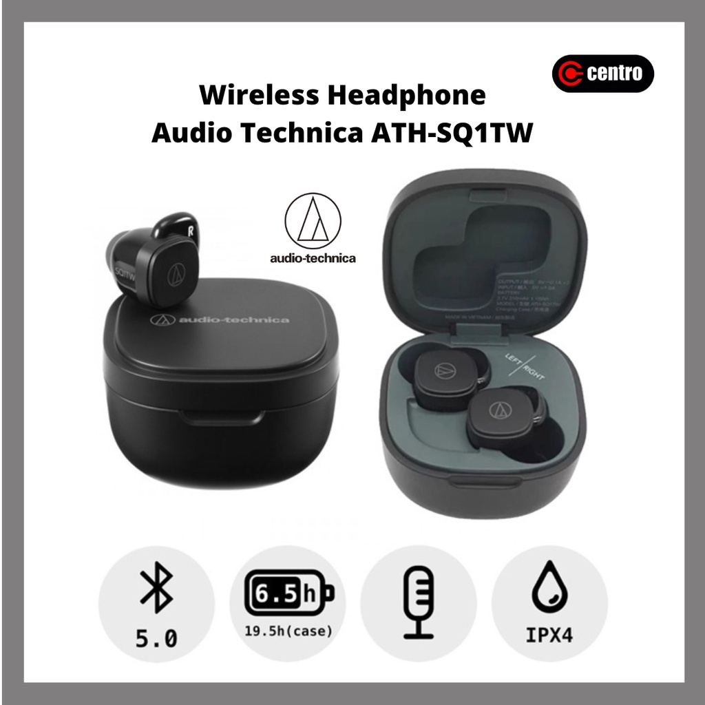 audio−technica ATH-SQ1TW BLACK - ヘッドフォン