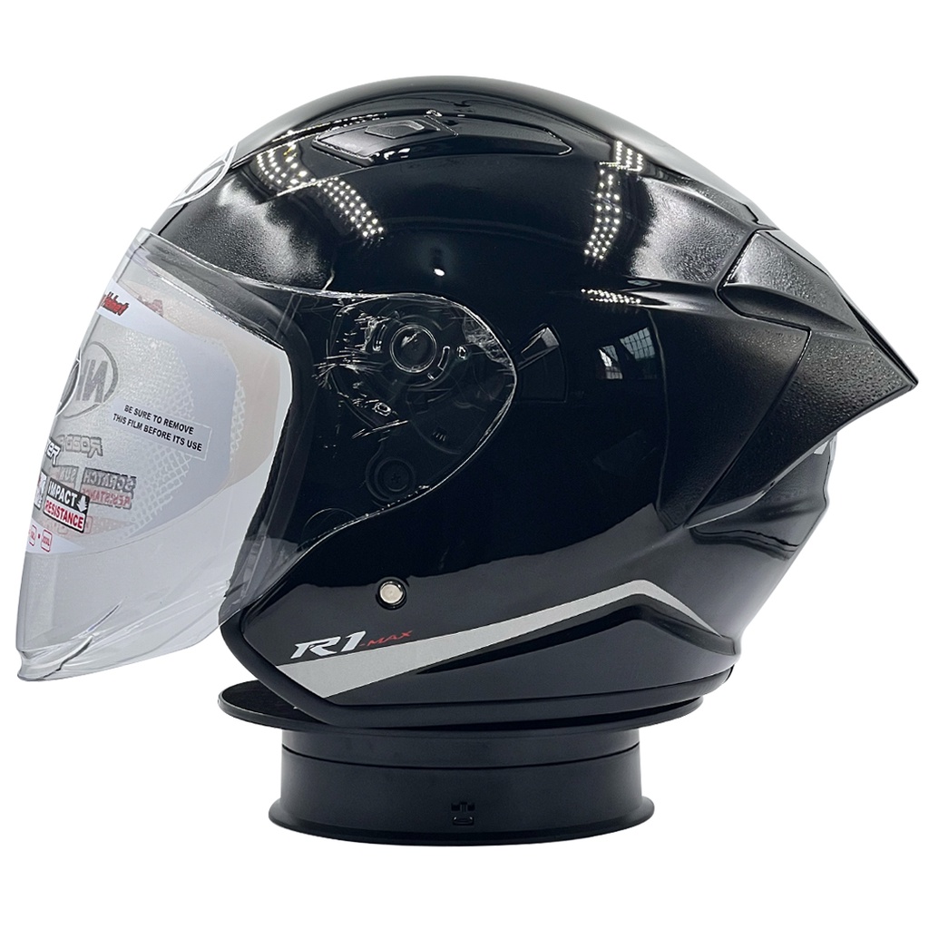Jual Helm NHK R1 Max SE Solid Black | Shopee Indonesia