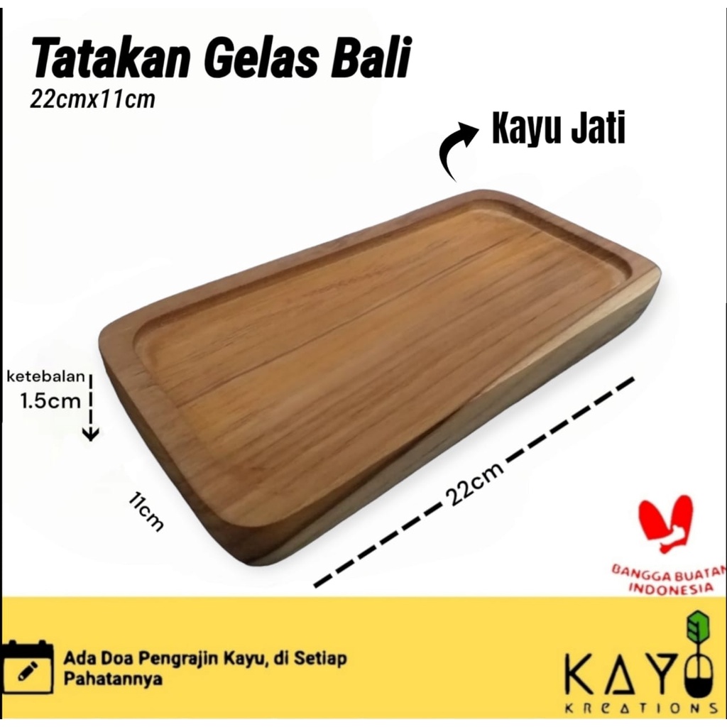 Jual Tatakan Gelas Jati Aesthetic Bali Kekinian Cafe Cowakan Kayu Jati 11x22cm Shopee Indonesia 2906