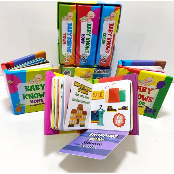 Jual Pop Up Book Buku Pop Up Anak Paket 3 Buku Flip Flap Baby Knows ...
