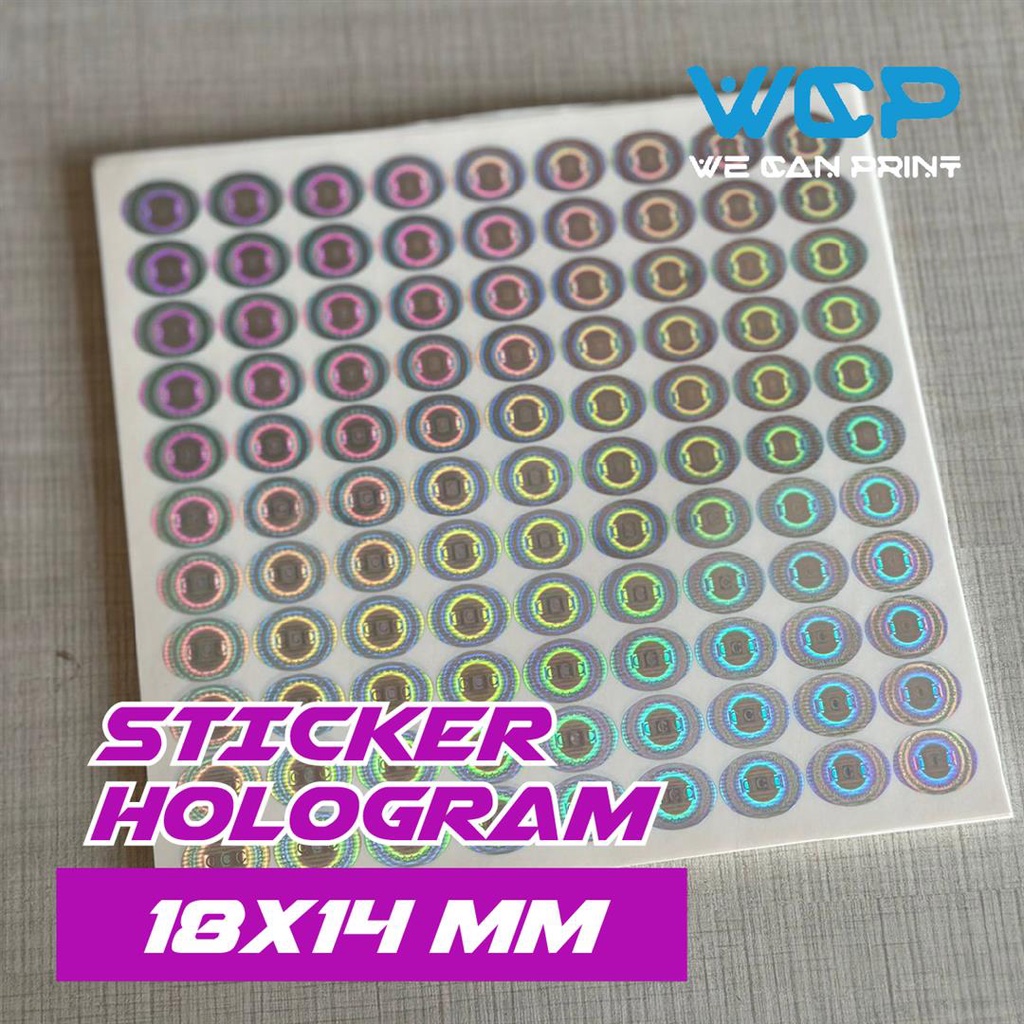 Jual Sticker Hologram CCC Oval / Sticker Segel Hologram 18x14 mm isi 99 ...