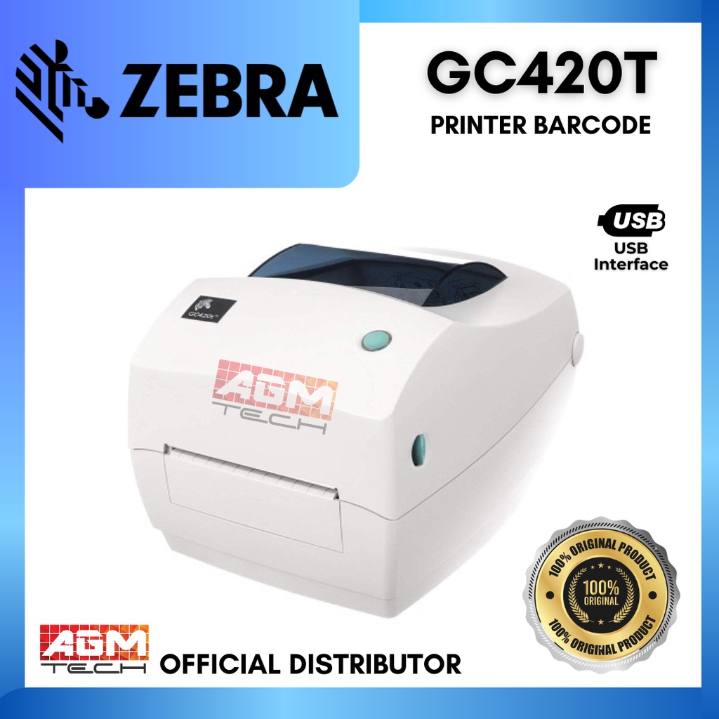Jual PRINTER BARCODE LABEL ZEBRA GC420T PRINTER LABEL RESI PENGIRIMAN