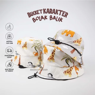 Jual f0rwf.20 PINE BUCKET HAT / Topi Anak (Face Shield) by KAIJA