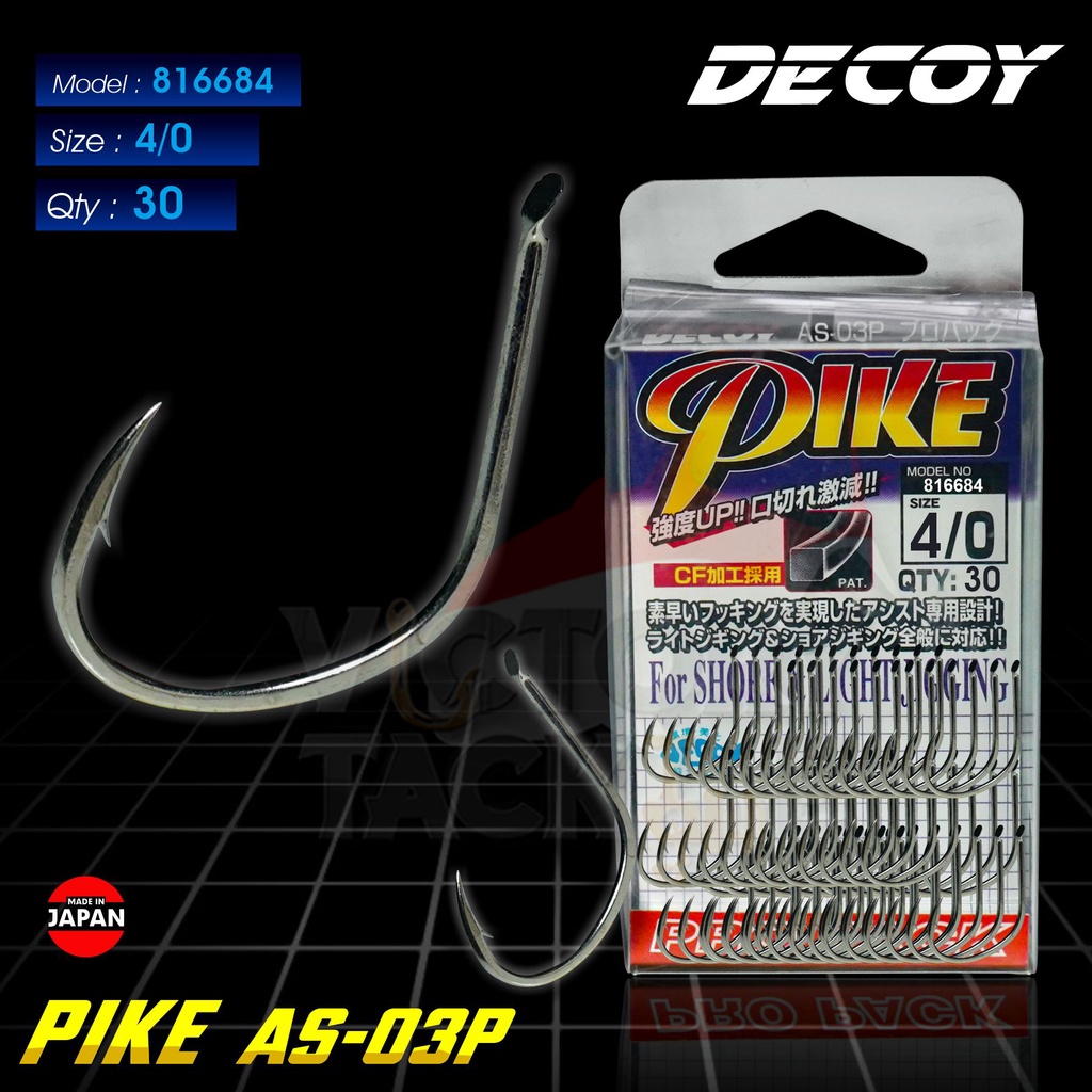 Hameçons Decoy AS-05SP Pro Pack Jigging Simple – Taille 2/0, Lot De 40 (neuf)