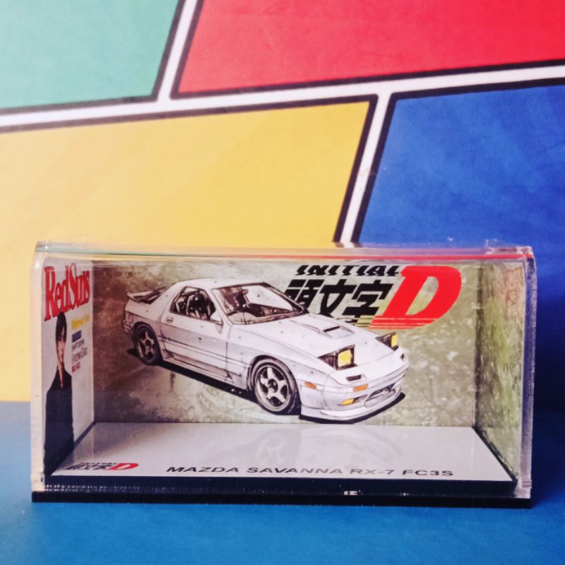 Jual Stiker Background Kotak Akrilik 1/64 SB101 Initial D Mazda Savanna ...
