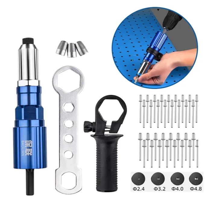 Jual Alat Rivet Tang Rivet Ripet Sambung Konverter Bor Rivet Gun ...