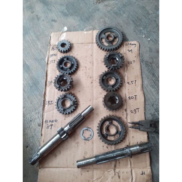 Jual ger gir gear gigi eceran rasio transmisi GP 100 gp100 suzuki TRS ...