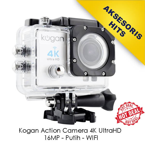 Jual Hits Kogan Action Camera 4K Ultrahd 16Mp Putih Wifi Shopee