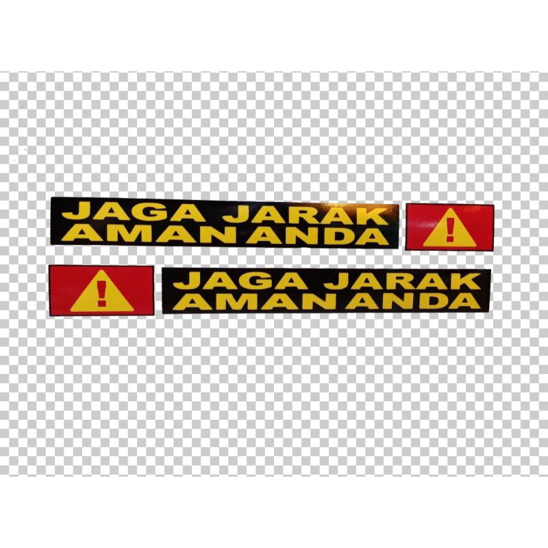 Jual Stiker Motor Jaga Jarak Aman Anda Sepasang Shopee Indonesia