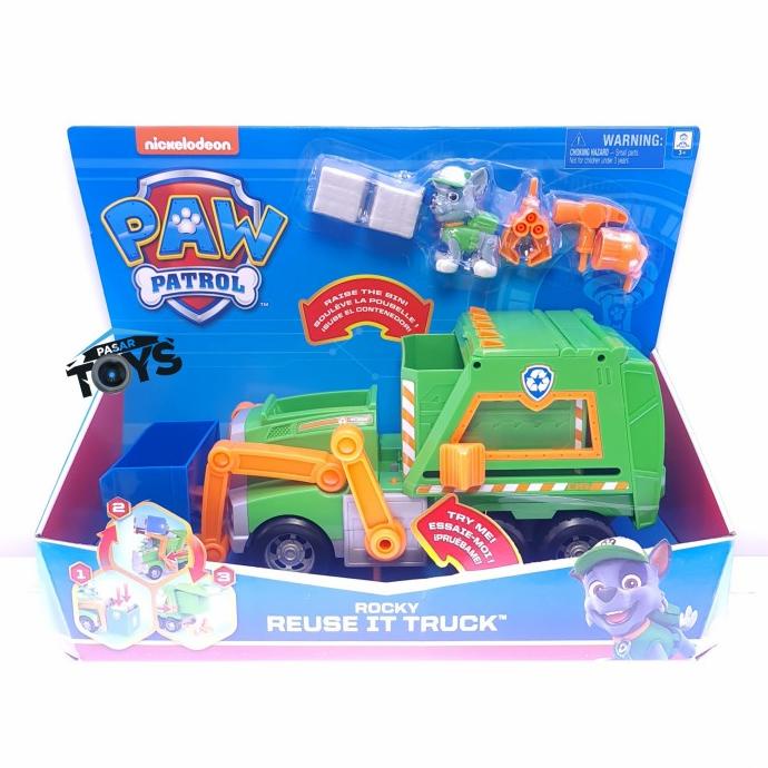 Jual Paw Patrol Rocky Reuse It Truck Deluxe With Collectible Toy Figure Shopee Indonesia 6469