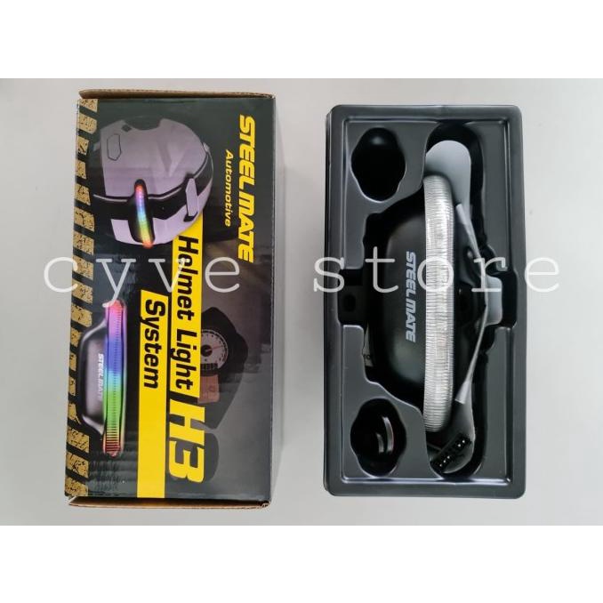 Jual Lampu Helm Motor/Helmet Light System H3 Steelmate Shopee Indonesia