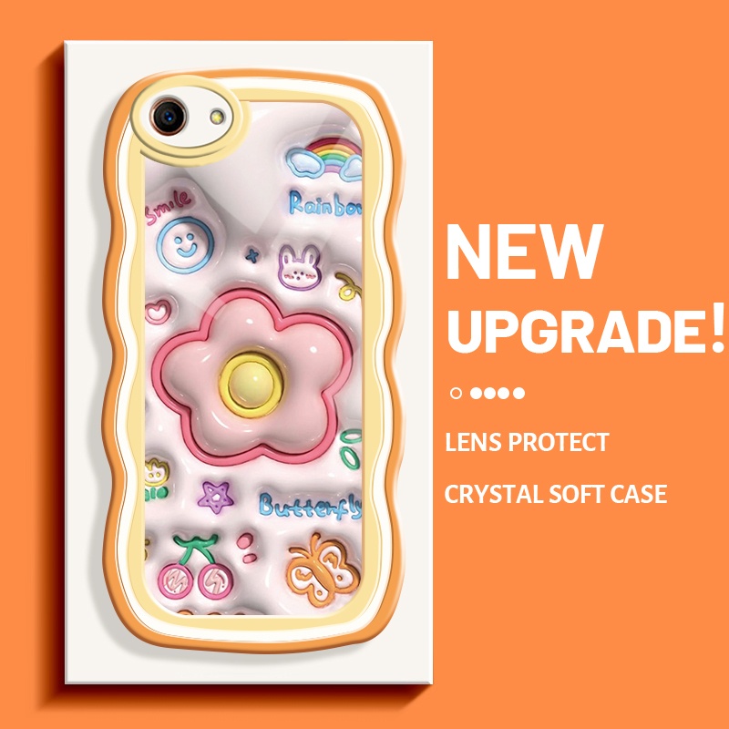 Jual Casing Ponsel untuk OPPO A83 A59 Casing kartun 3D bunga