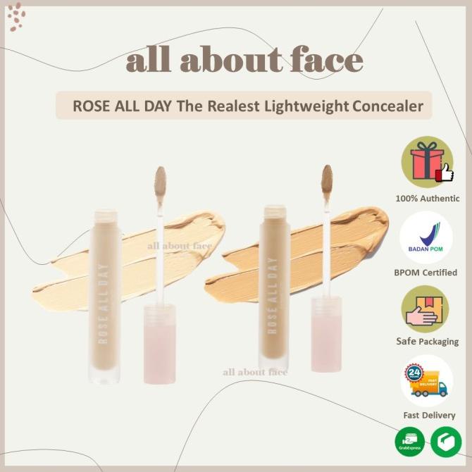 Jual ROSE ALL DAY The Realest Lightweight Concealer ORIGINAL | Shopee ...