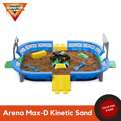 Mainan Maenan Lintasan Jalanan Trek Moster Monsters Monster Jam Track  Trucks Truck Truk Dirt Set Arena Max-D Kinetic Sand Playset Play Spin  Master