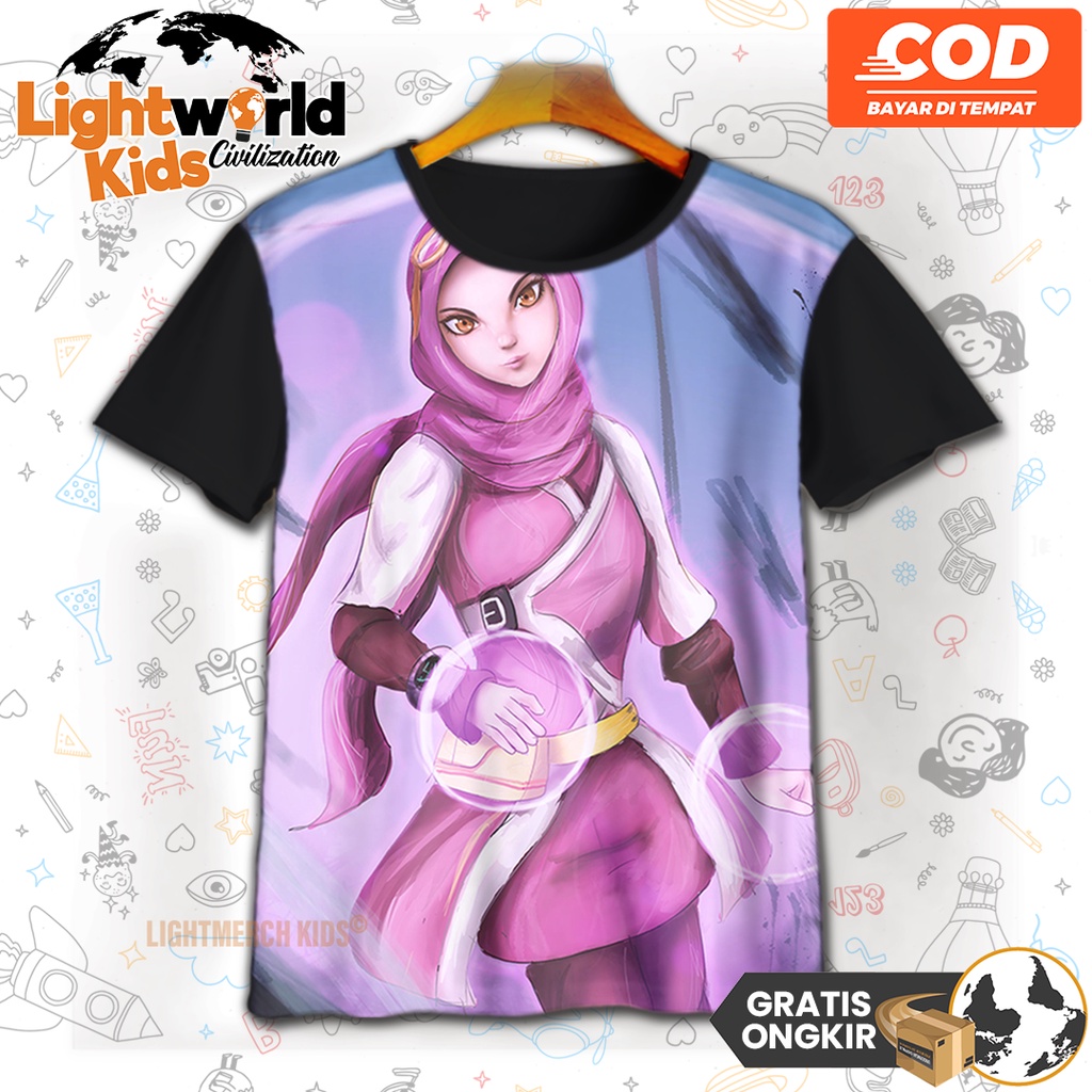 Aero Anime Tie Dye Boys Print Kaos Anak Laki-laki main image 1