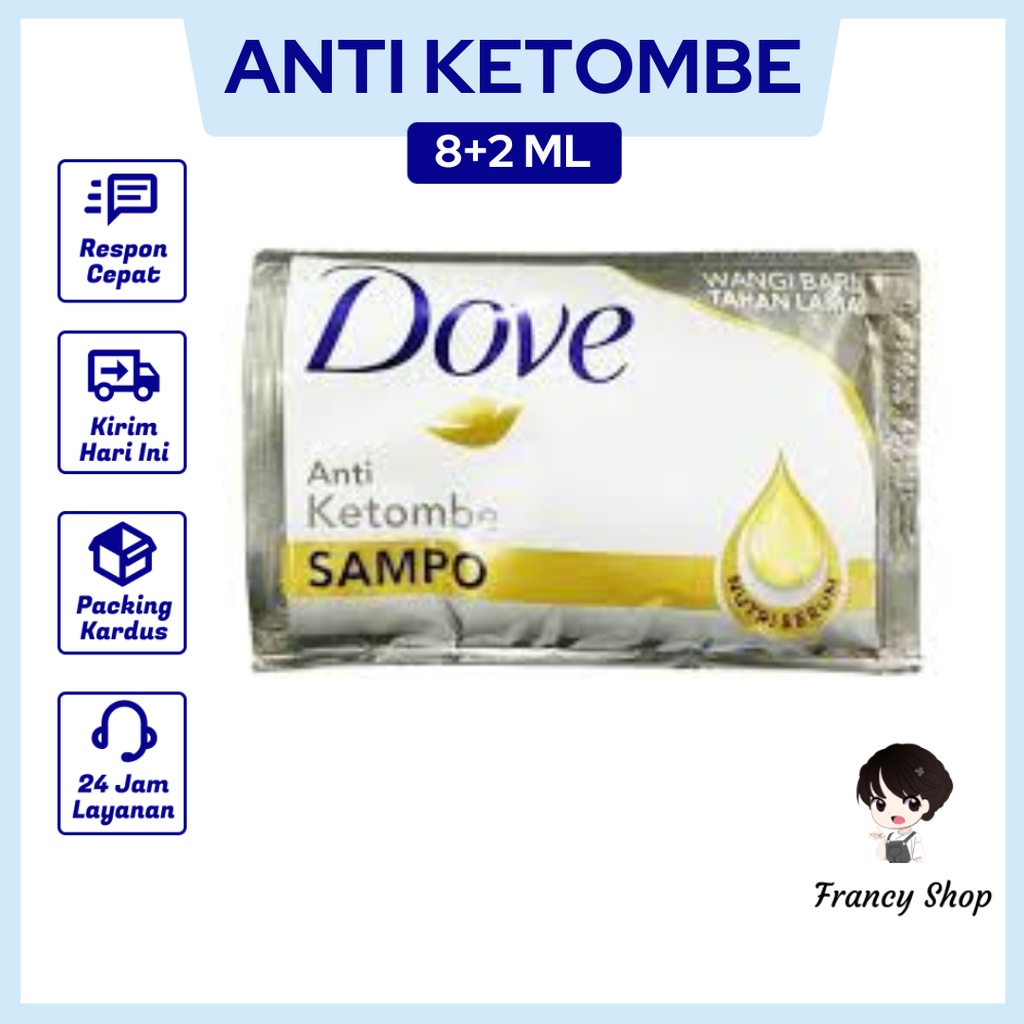 Jual Dove Anti Ketombe Shampo 8+2 ml Shopee Indonesia