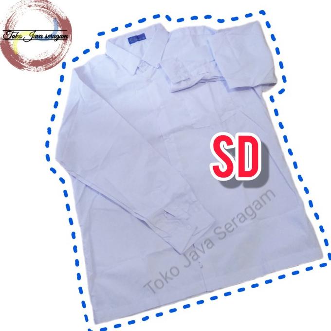 Jual Baju Sd Mi Polos Kemeja Putih Lengan Panjang Sekolah Merk Seragam