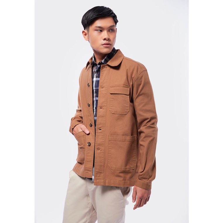 Jual Slim Fit Shirt Jacket Camel Shopee Indonesia