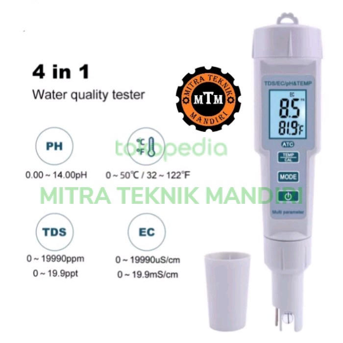 Jual Alat Ukur Kualitas Air 4 In 1 Ph Tds Ec Temp Meter Ph 686 Ph686 Shopee Indonesia