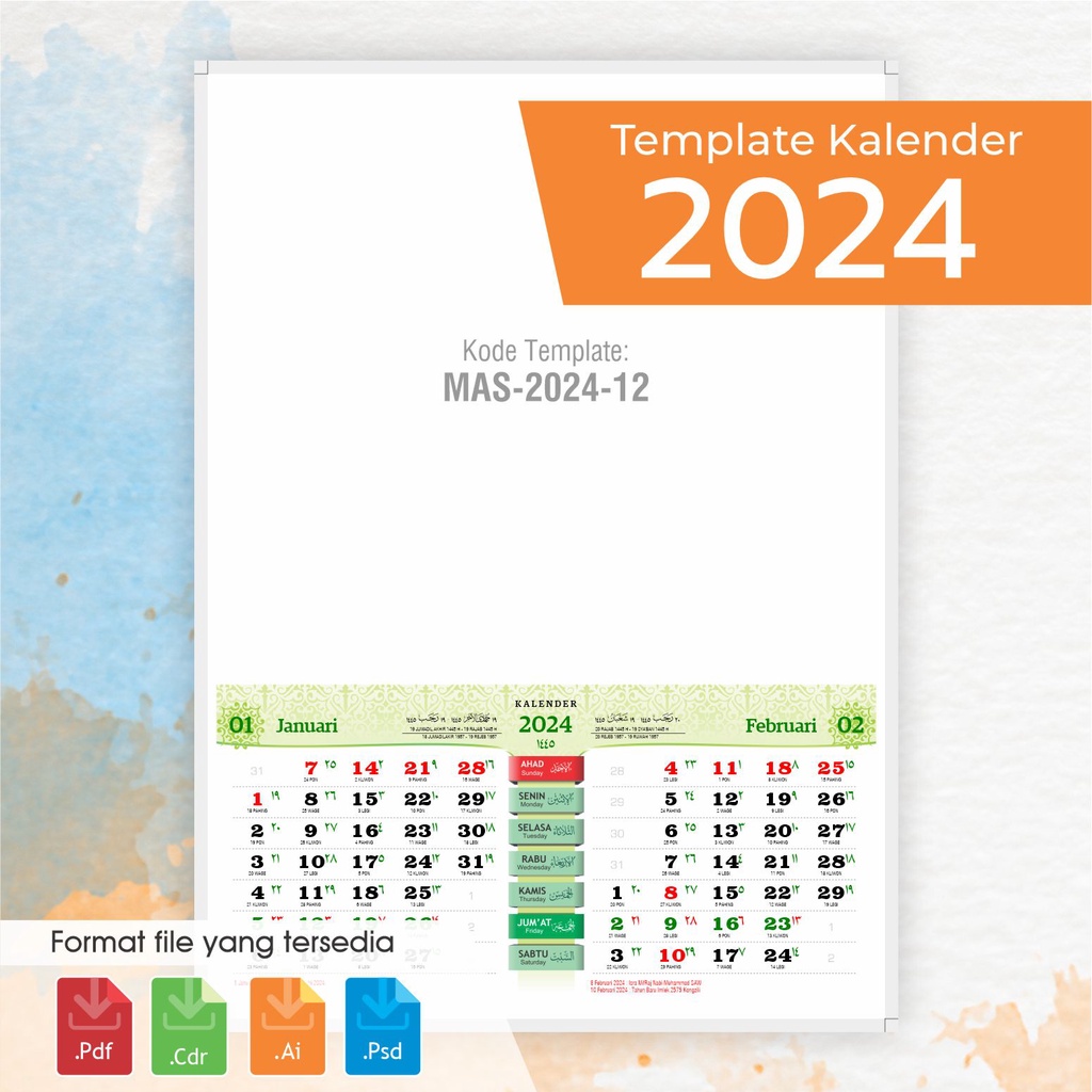 Jual MASTER KALENDER 2024 KUDUS MAS202412 Shopee Indonesia