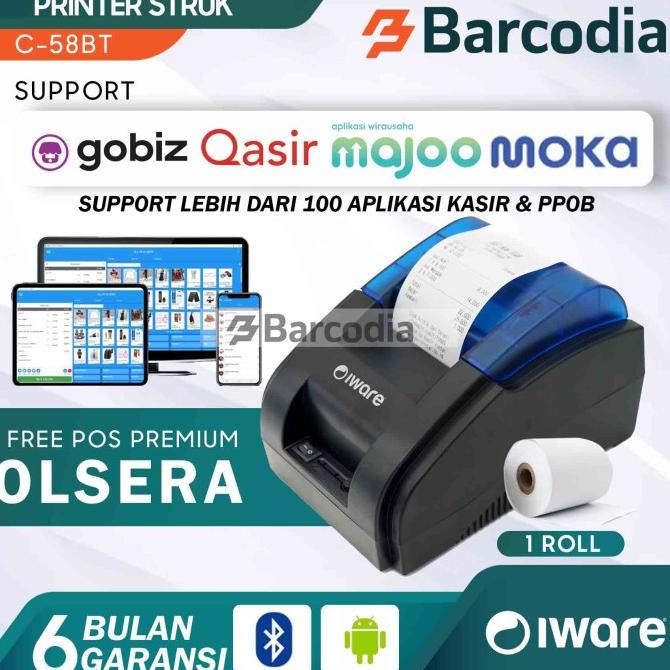 Jual Printer Kasir Ppob Thermal Mm Iware C Bt Android Usb Bluetooth Shopee Indonesia