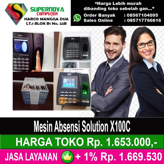 Jual Mesin Absensi Solution X100c Shopee Indonesia 5084