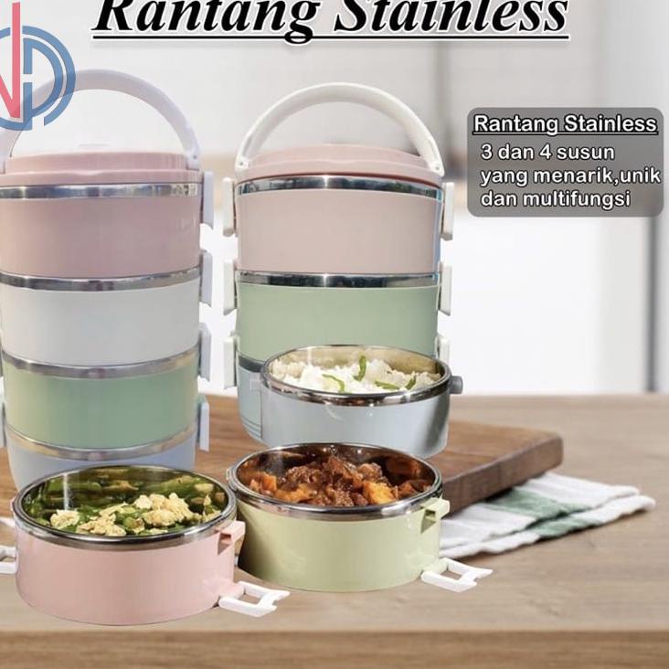 Jual Pesanan RANTANG 4 SUSUN KOMBINASI WARNA DOFF / RANTANG STAINLESS 5 ...