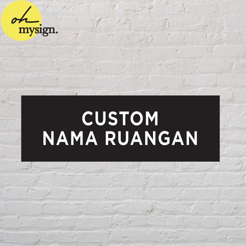 Jual Spesial Promo Buy 4 Free Gold Custom Sign Board Nama Ruangan ...