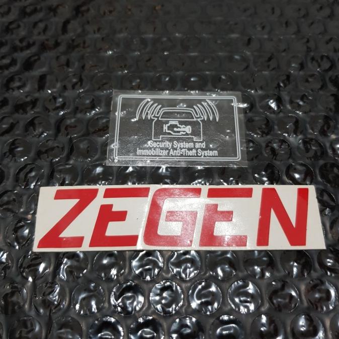 Jual Stiker Sticker Security System And Immobilizer Anti Theft System ...