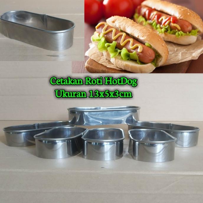 Jual Trend Produk Loyang Roti Burger Ring Cutter Oval 13x3 Cm Isi 12