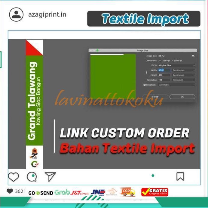 Jual S O Cetak Tc Import Umbul Umbul Kain Printing Spanduk Kain Custom Size Harga Murah