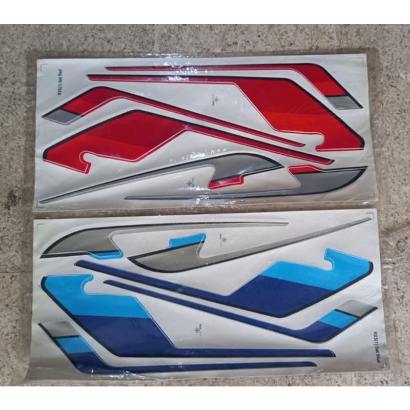Jual Original Impor Thailand Yamaha RXS Biru merah NOS Striping Stiker ...
