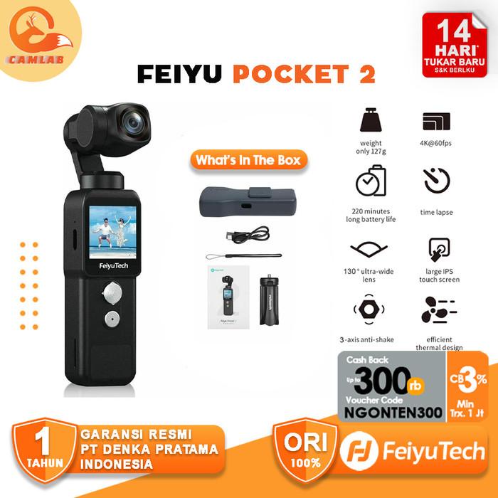 Jual Feiyu Pocket 3 Action Camera 4K 3-Axis AI Tracking