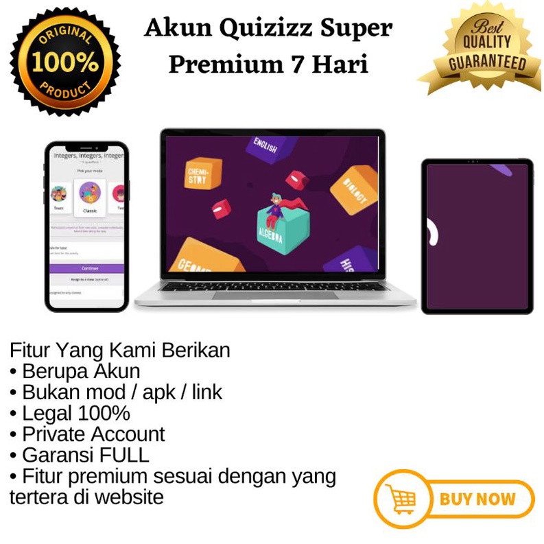 Jual Akun Quizizz Super Premium 1 Bulan Termurah | Shopee Indonesia