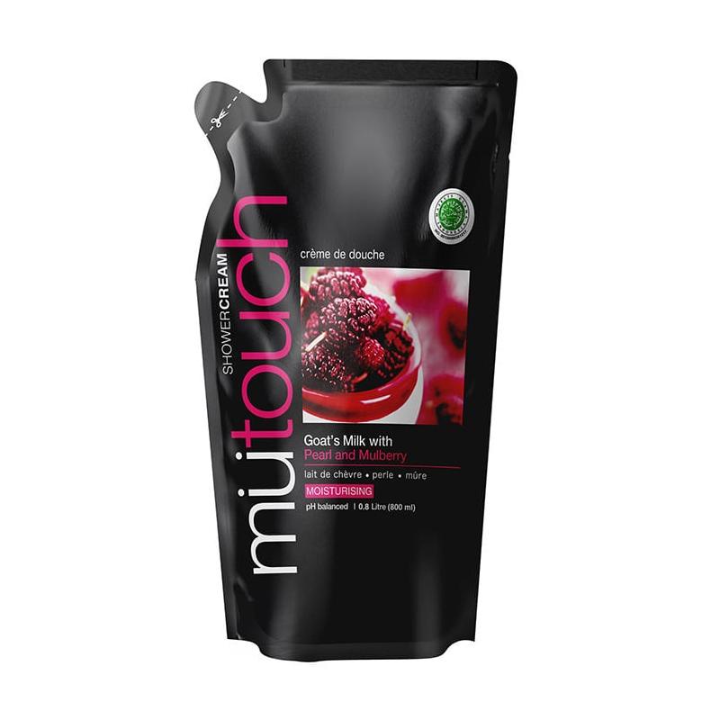 Jual Update - MuTouch Goat's Milk Shower Cream Pearl and Mulberry 800ml ...