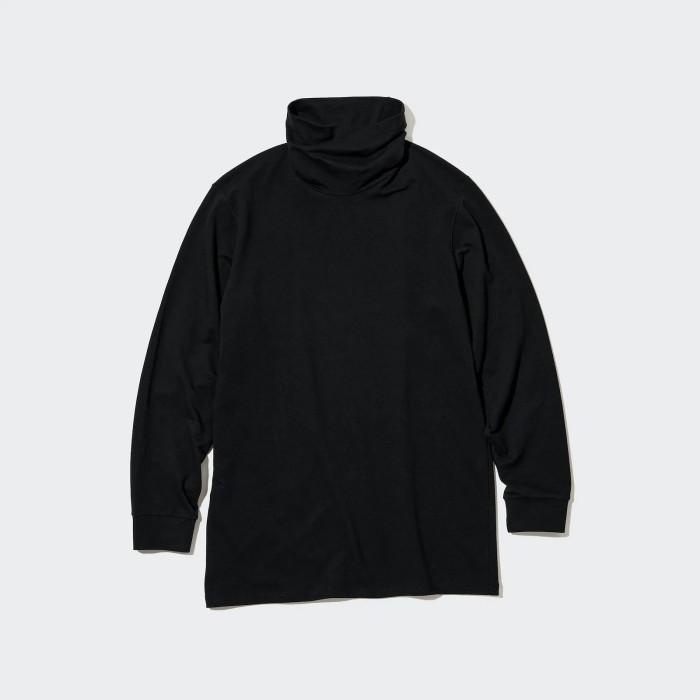 Jual Longjohn Uniqlo Men Heattech Katun T-Shirt Turtleneck Extra