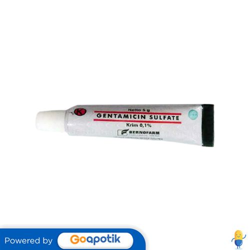 Jual GENTAMICIN SULFATE BERNOFARM 0.1 CREAM 5 GRAM TUBE Shopee Indonesia