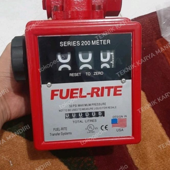 Jual Flow Meter Fuel Rite Size 1" Inch 3 Digit Series 200 Meter