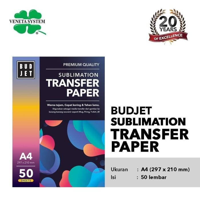 Jual Paper Kertas Sublim Sublime - Budjet Sublimation Transfer Paper A4 ...