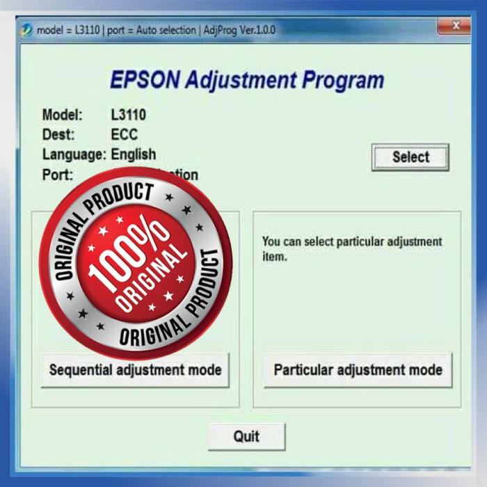 Jual Resetter / Reseter / Reset Printer Epson L3110 / Epson L 3110 ...