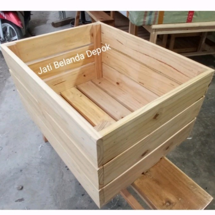 Jual Kotak Kayu Jati Belanda 40 x 25 x 25 / Peti Kayu / Wooden Crates