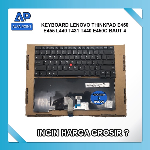 Jual Keyboard Lenovo Thinkpad E455 E450 L440 T431 T440 E450C Baut 4 ...