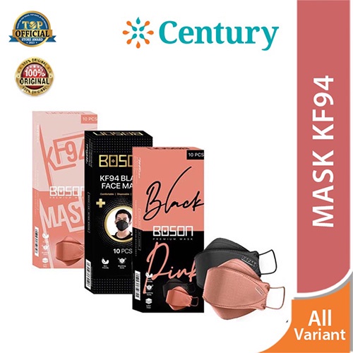 Jual BOSON Black Pink Series Face Mask KF94 4 Ply dan KN95 5 ply per box Isi 10 Pcs / Masker