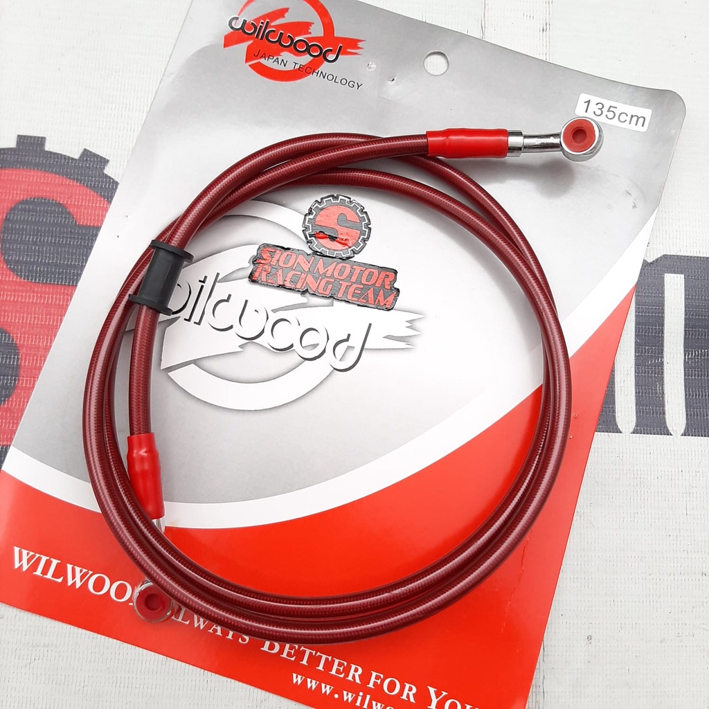 Jual Selang / Slang Rem Cakram Variasi Universal Wilwood 135CM Merah ...
