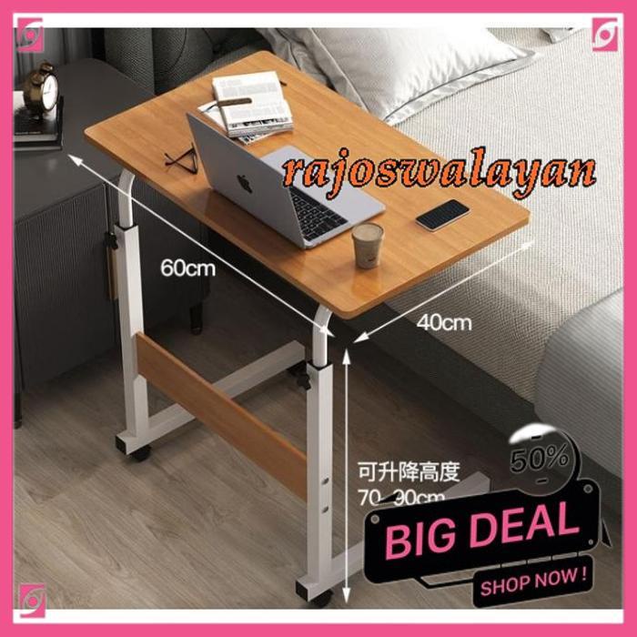 Jual MEJA LAPTOP RODA STANDING DESK ADJUSTABLE MEJA LAPTOP LIPAT ...