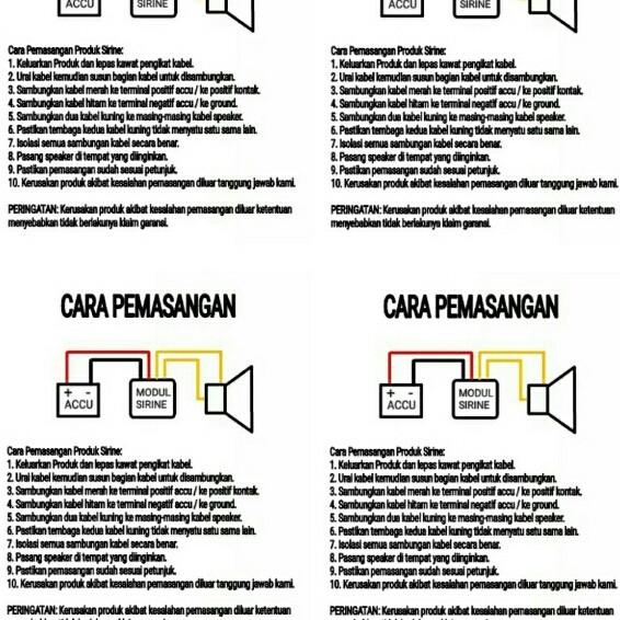 Jual Modul Sirine 6 Suara Dengan Pengaturan Volume Plus Soket & Preamp