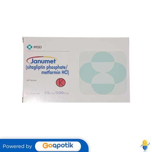 Jual JANUMET 50 MG / 500 MG BOX 28 TABLET Shopee Indonesia
