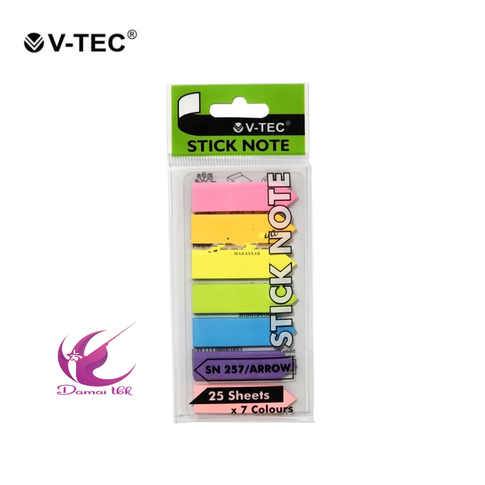 Jual Index Mark Pembatas Penanda Stick Note V-TEC SN-257/Arrow | Shopee ...