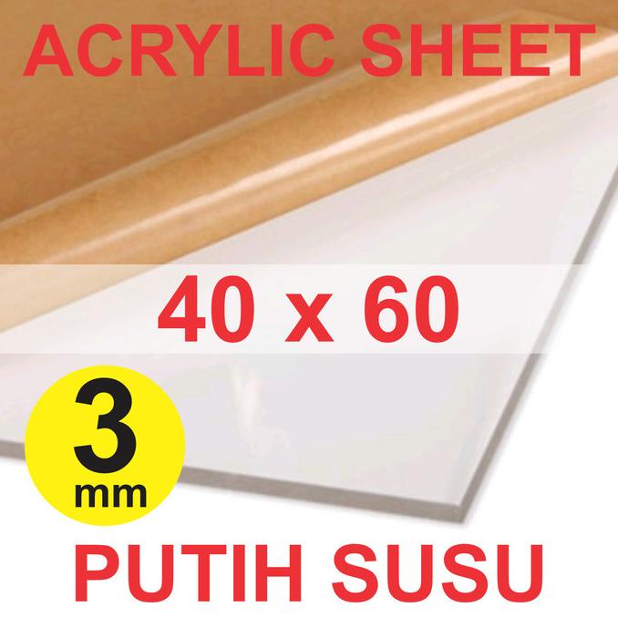 Jual Acrylic Sheet Akrilik Lembaran Mm X Cm Shopee Indonesia